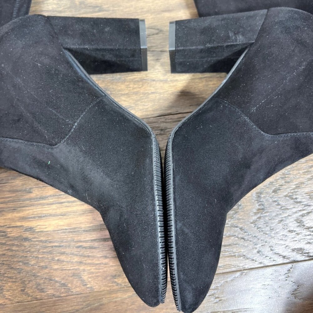 STUART WEITZMAN Yulianaland Over the Knee Suede Boots Black Sz 10 NWOT - Picture 4 of 10